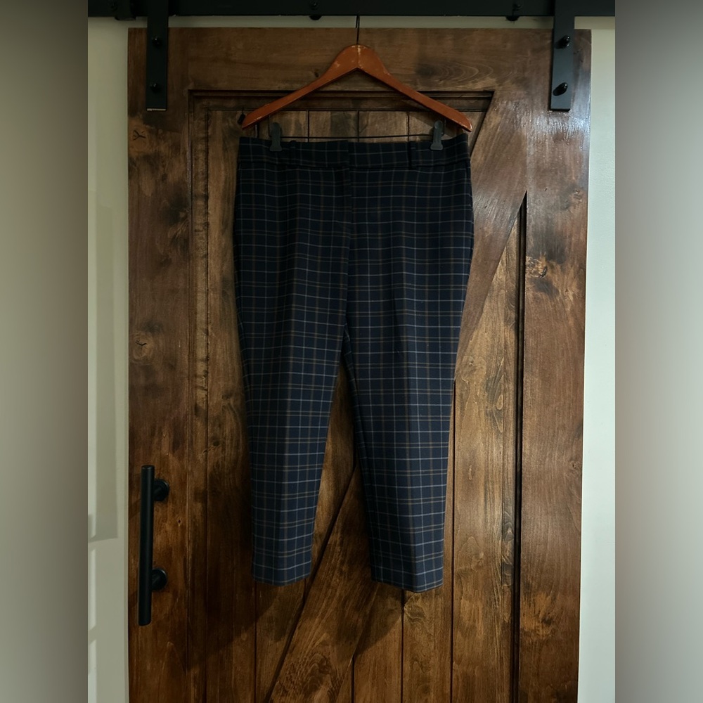 Ann Taylor Navy Petite-Devlin Fit Trousers
